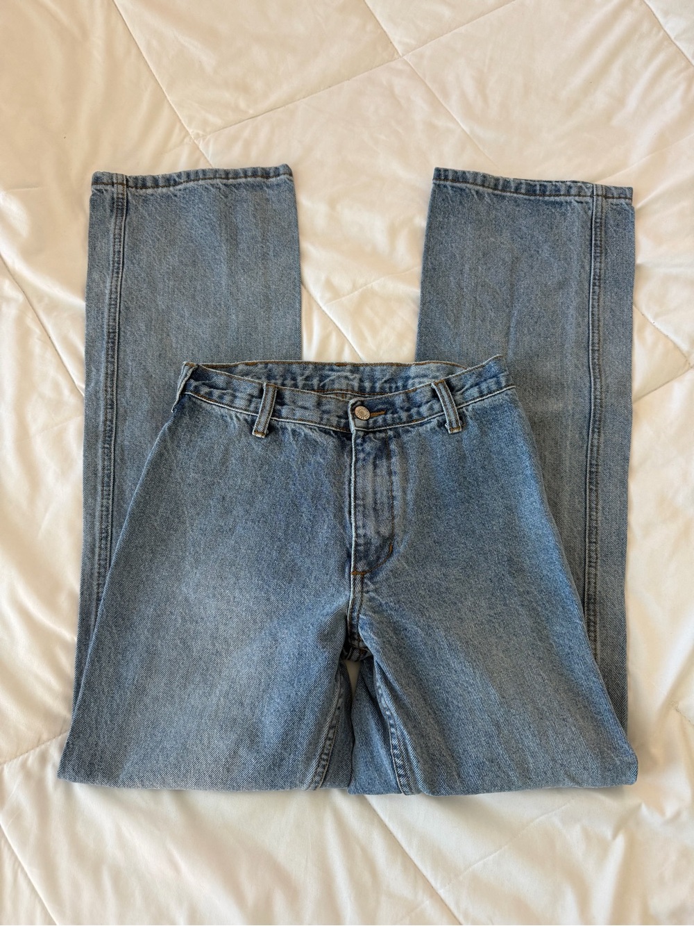 Brandy Melville Light Blue Wide Leg Denim Jeans